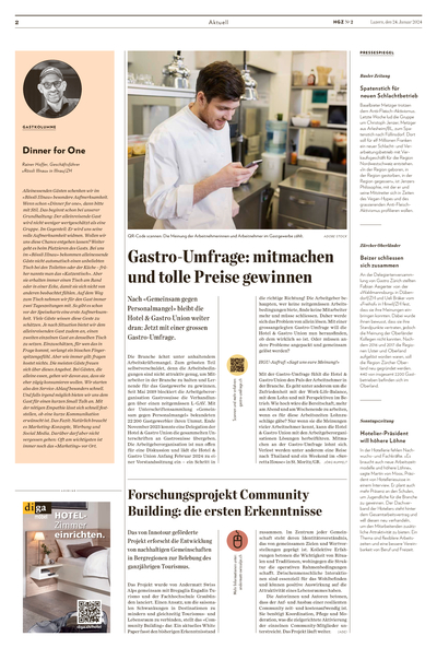 „Dinner for one.“, Kolumne 3 von Rainer Hoffer